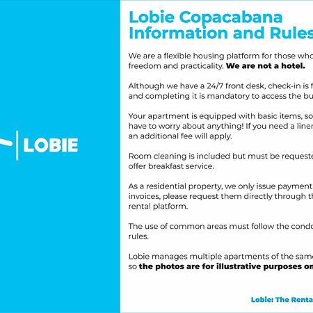 Lobie Copacabana Lejlighed Rio de Janeiro Eksteriør billede